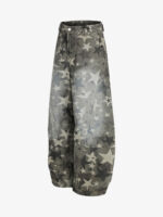 Camouflage Machete RO Star Wide-Leg Jeans - Image 3