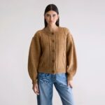 Dico chunky cardigan (252 / W / BISCUIT)