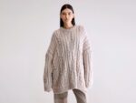 Nesk cable knit sweater  (252 / W / SABLE)