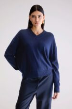 Slax cashmere sweater (252 / W / NAVY) - Image 2