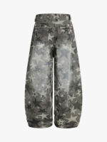 Camouflage Machete RO Star Wide-Leg Jeans - Image 2