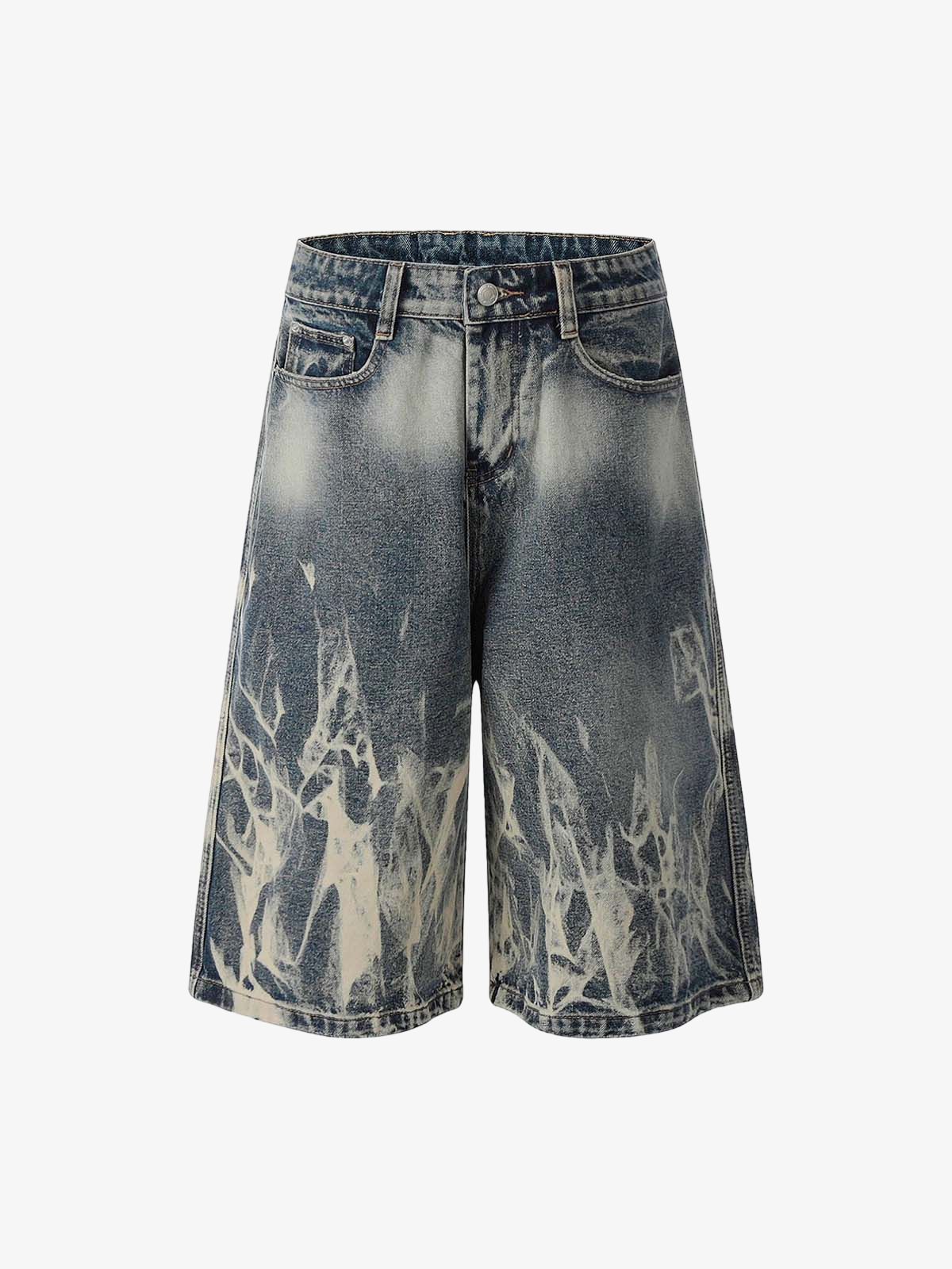 image1_c6cd8e56-abd8-4700-b9c0-72537af66986.jpg Retro Spray Monkey Washed Baggy Jorts - 2532 - Image 1