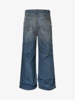 Washed Pleated Straight Jeans - 2263 - Image 8