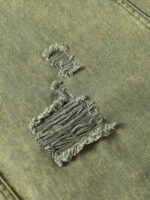 Washed Distressed Ripped Barrel Jeans - Image 7